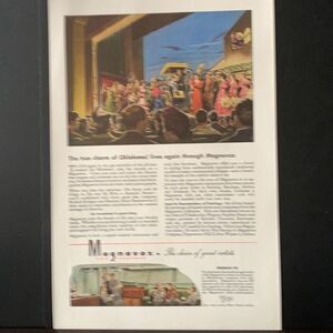Vintage 1945 Magnavox Charm of Oklahoma Ad Advertisement